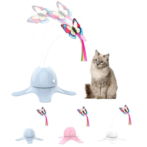 WhirlWing Cat Toy – Electric Rotating Butterfly for Fun & Exercise!