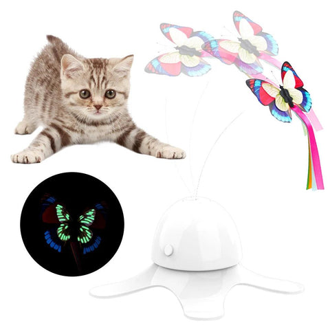 WhirlWing Cat Toy – Electric Rotating Butterfly for Fun & Exercise!