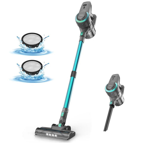 YISORA N300 Cordless Vacuum – 20KPa Lightweight Stick Cleaner for Carpet, Floors & Pet Hair