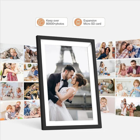 10.1” Digital Picture Frame – WiFi, HD Touch Screen, Auto-Rotate