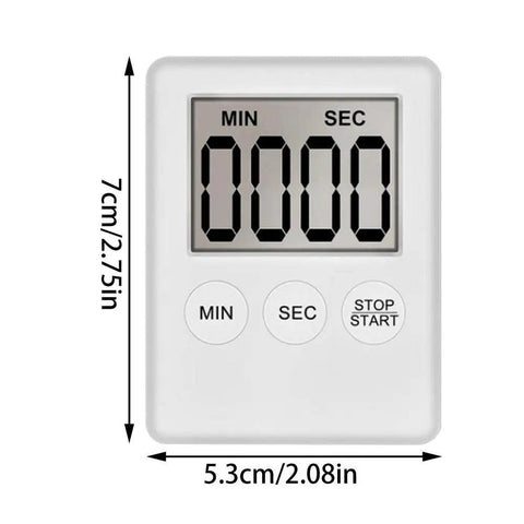 Magnetic Digital Kitchen Timer – LED Display with Loud Alarm for Cooking & Boiling