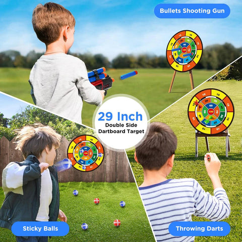 2X Bow & Arrow Toy Set for Kids – LED Archery, Suction Cup Stand