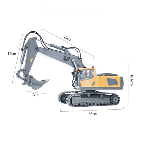 1/20 RC Excavator – 11CH Construction Truck with Lights & Music, Educational