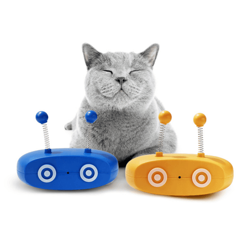 MeowBot 5-in-1 Interactive Cat Toy – Laser, Sounds, Ball & Feather Fun!