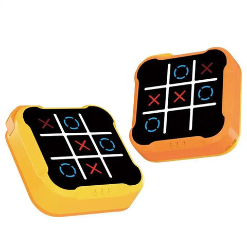 Portable Tic-Tac-Toe Electronic Board Game | Educational Handheld Chess Set for Kids & Adults