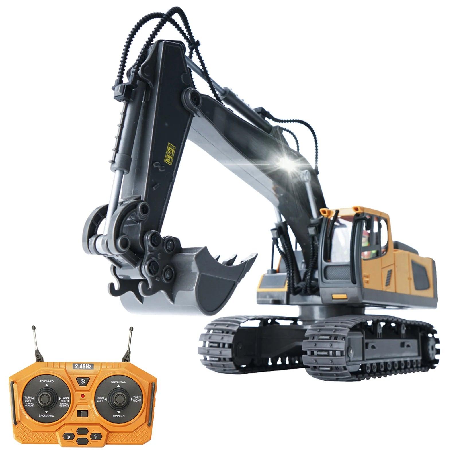 1/20 RC Excavator – 11CH Construction Truck with Lights & Music, Educational