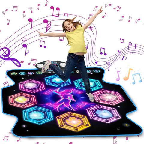 Outdoor Dance Mat for Kids | 27 Levels, LED Lights, Bluetooth, 5 Music Modes