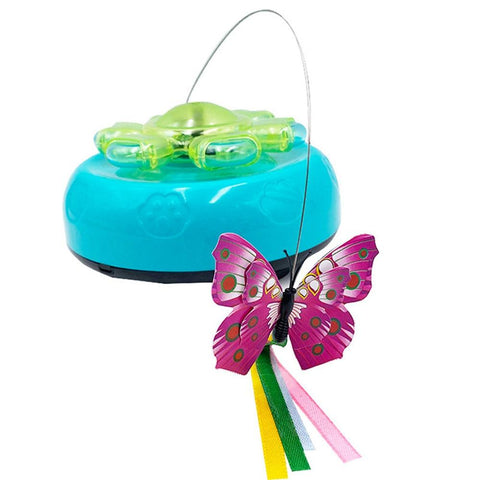 FlutterFly Interactive Cat Toy – Automatic Butterfly with Lights & Rechargeable Battery!