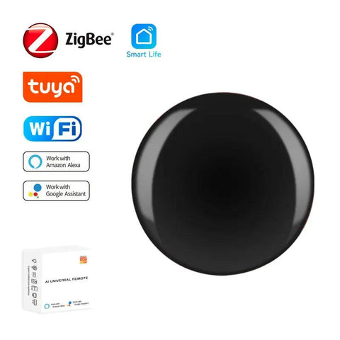 Smart WiFi/Zigbee IR Remote Controller – Works with Alexa & Google Home for TV, AC, DVD