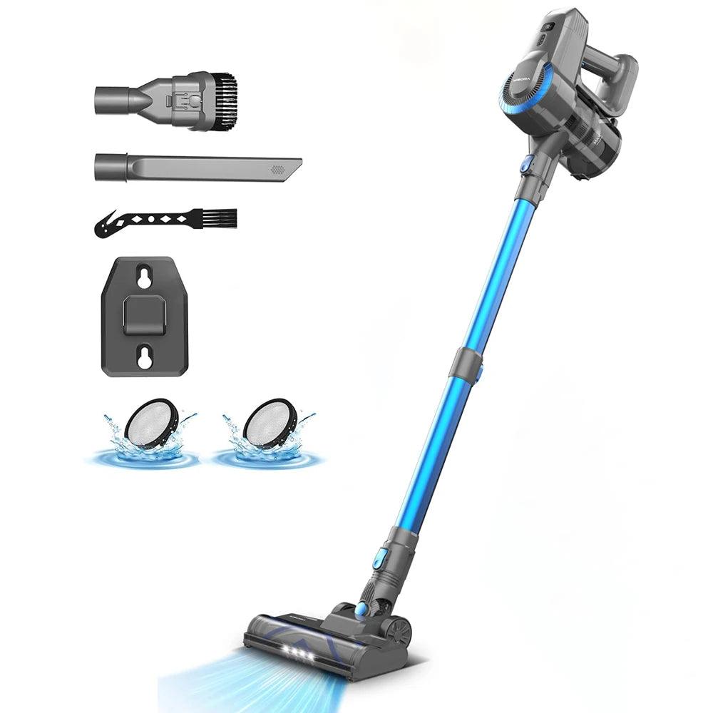 YISORA N300 Cordless Vacuum – 20KPa Lightweight Stick Cleaner for Carpet, Floors & Pet Hair